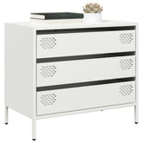 vidaXL Dressoir 68x39x58,5 cm koudgewalst staal zwart