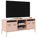 vidaXL Tv-meubel 101,5x39x43,5 cm koudgewalst staal zwart