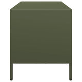 vidaXL Tv-meubel 101,5x39x43,5 cm koudgewalst staal zwart
