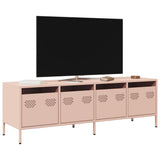 vidaXL TV Cabinet 202x39x43.5 cm Cold Rolled Steel Black