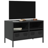 vidaXL TV Cabinet 202x39x43.5 cm Cold-Rolled Steel Black