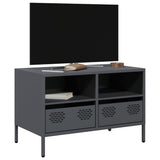 vidaXL TV Cabinet 202x39x43.5 cm Cold-Rolled Steel Black