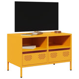 vidaXL TV Cabinet 202x39x43.5 cm Cold-Rolled Steel Black