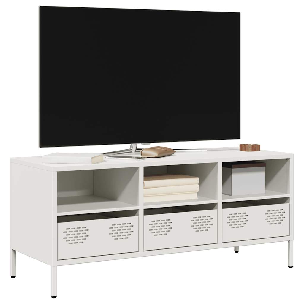 vidaXL TV Cabinet 202x39x43.5 cm Cold-Rolled Steel Black