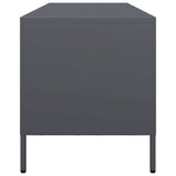 vidaXL TV Cabinet 202x39x43.5 cm Cold-Rolled Steel Black