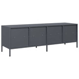 vidaXL TV Cabinet 202x39x43.5 cm Cold-Rolled Steel Black