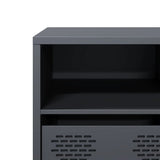 vidaXL TV Cabinet 202x39x43.5 cm Cold-Rolled Steel Black