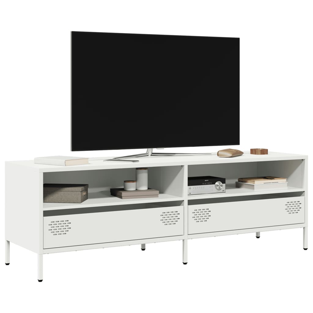 vidaXL TV Cabinet 135x39x43.5 cm Cold-Rolled Steel Black