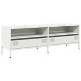 vidaXL TV Cabinet 135x39x43.5 cm Cold-Rolled Steel Black