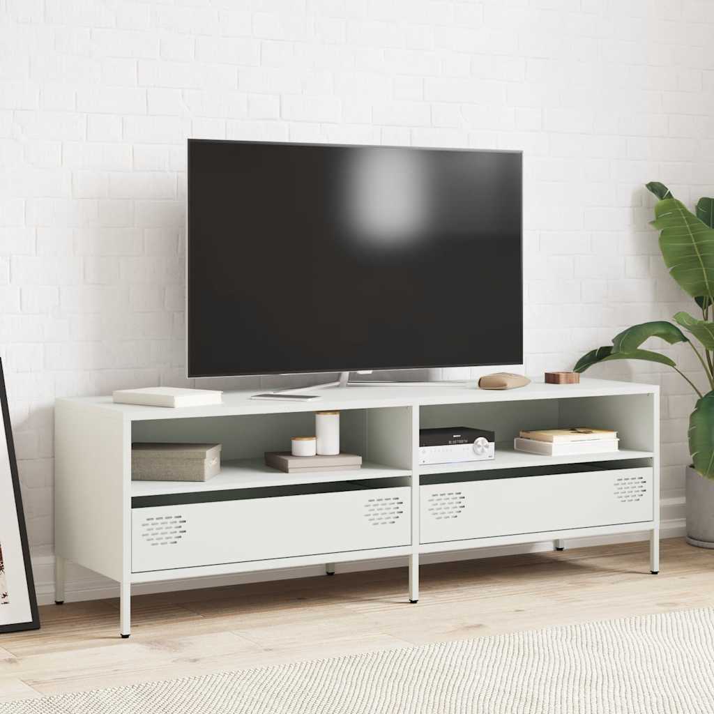 vidaXL TV Cabinet 135x39x43.5 cm Cold-Rolled Steel Black