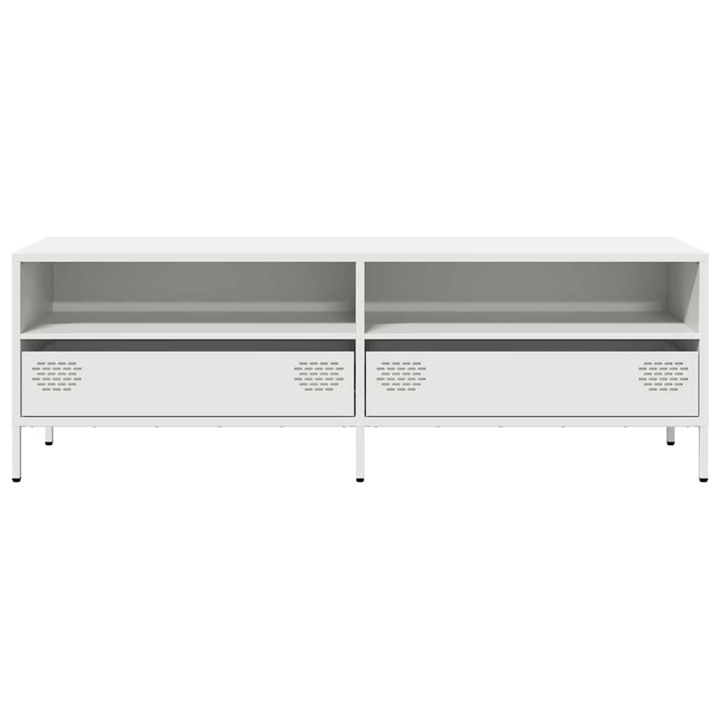 vidaXL TV Cabinet 135x39x43.5 cm Cold-Rolled Steel Black