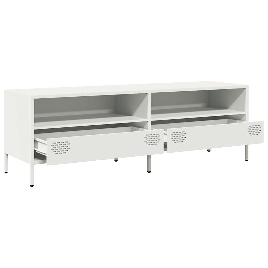 vidaXL TV Cabinet 135x39x43.5 cm Cold-Rolled Steel Black