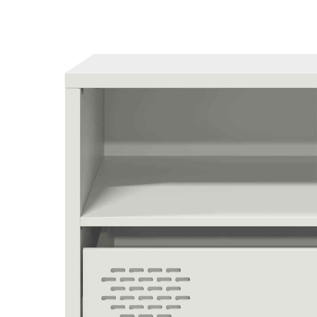 vidaXL TV Cabinet 135x39x43.5 cm Cold-Rolled Steel Black