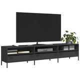 vidaXL TV Cabinet 135x39x43.5 cm Cold-Rolled Steel Black