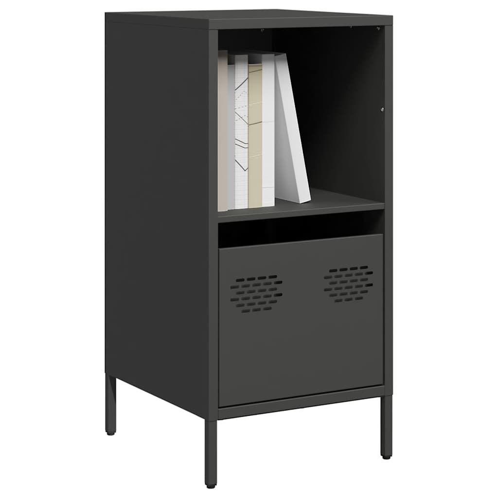 vidaXL Dressoir 135x39x73,5 cm koudgewalst staal zwart