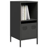 vidaXL Dressoir 135x39x73,5 cm koudgewalst staal zwart