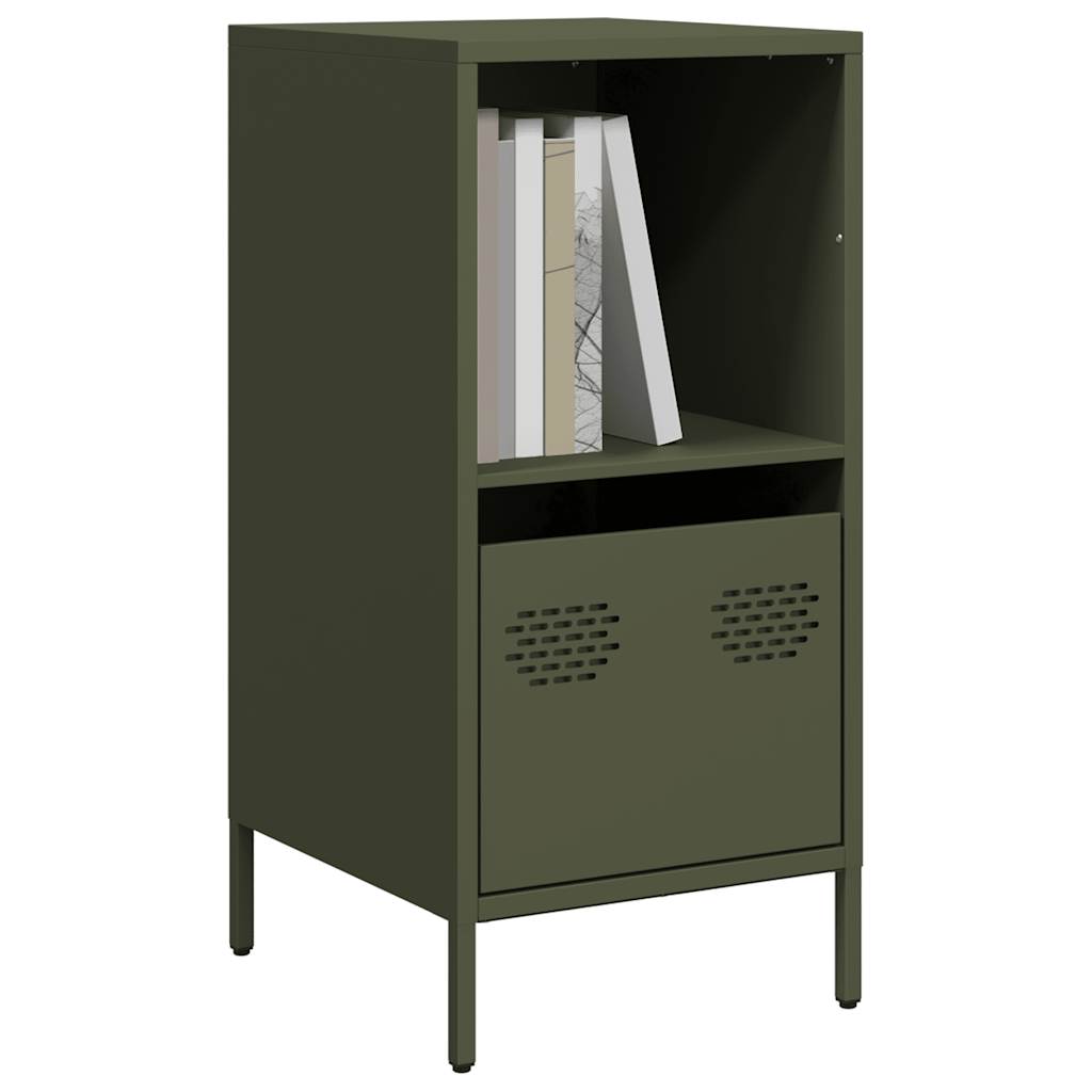 vidaXL Dressoir 135x39x73,5 cm koudgewalst staal zwart