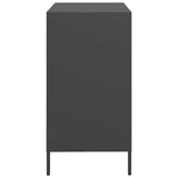 vidaXL Dressoir 135x39x73,5 cm koudgewalst staal zwart