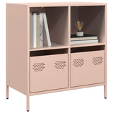 vidaXL Dressoir 135x39x73,5 cm koudgewalst staal zwart