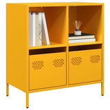 vidaXL Dressoir 135x39x73,5 cm koudgewalst staal zwart