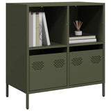 vidaXL Dressoir 135x39x73,5 cm koudgewalst staal zwart