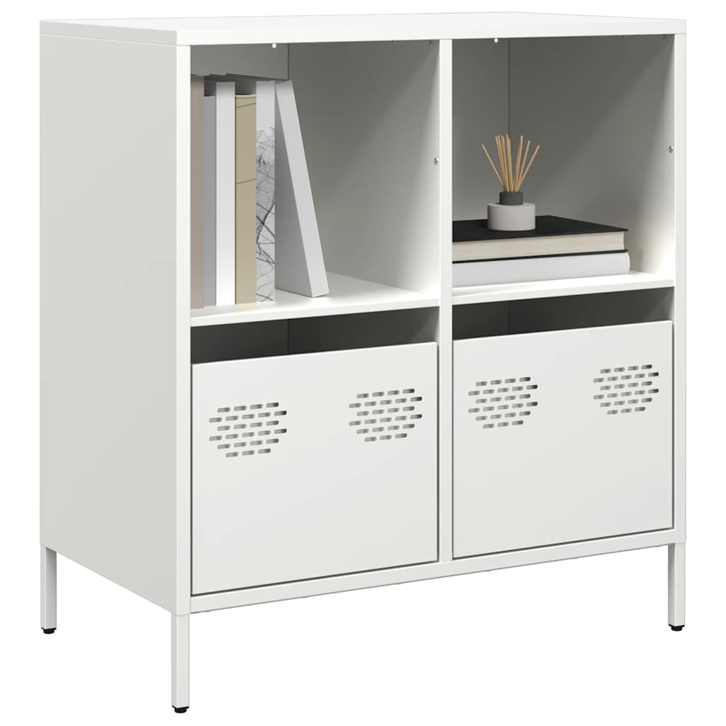 vidaXL Dressoir 135x39x73,5 cm koudgewalst staal zwart