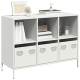vidaXL Dressoir 135x39x73,5 cm koudgewalst staal zwart