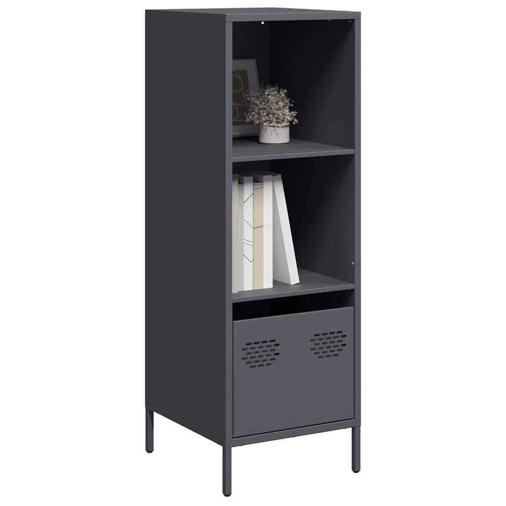 vidaXL Hoge kast 35x39x103,5 cm staal zwart