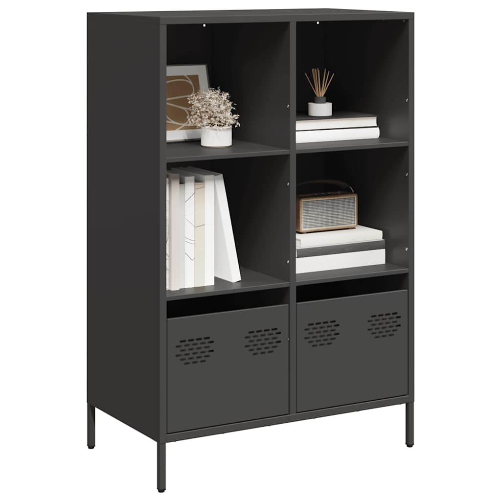 vidaXL Hoge kast 35x39x103,5 cm staal zwart