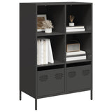 vidaXL Hoge kast 35x39x103,5 cm staal zwart
