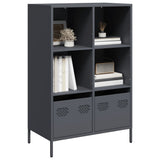 vidaXL Hoge kast 35x39x103,5 cm staal zwart