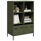 vidaXL Hoge kast 35x39x103,5 cm staal zwart
