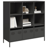 vidaXL Hoge kast 35x39x103,5 cm staal zwart