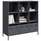 vidaXL Hoge kast 35x39x103,5 cm staal zwart