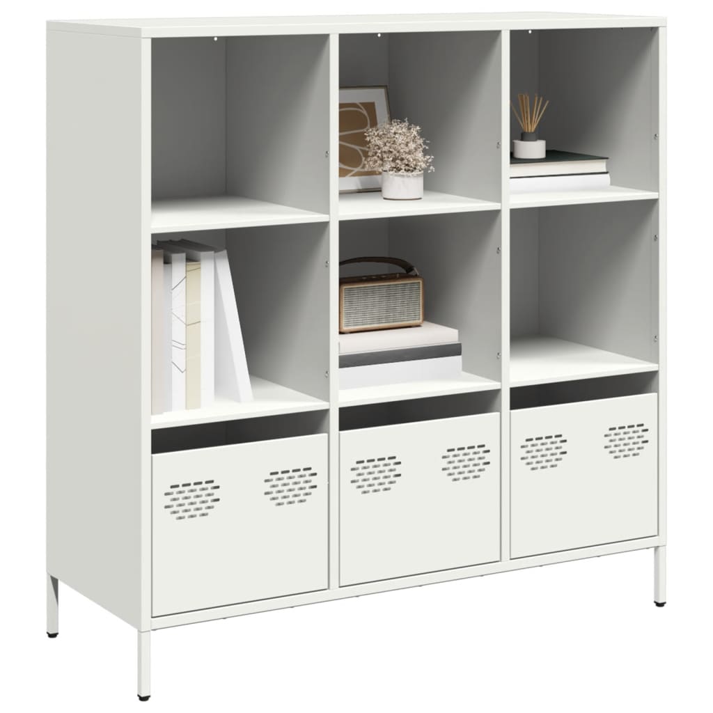 vidaXL Hoge kast 35x39x103,5 cm staal zwart