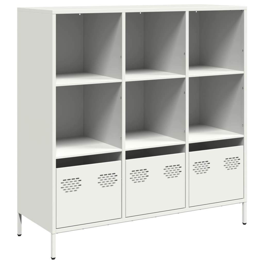 vidaXL Hoge kast 35x39x103,5 cm staal zwart