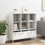 vidaXL Hoge kast 35x39x103,5 cm staal zwart