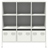 vidaXL Hoge kast 35x39x103,5 cm staal zwart