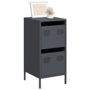 vidaXL Dressoir 35x39x73,5 cm koudgewalst staal zwart