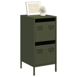 vidaXL Dressoir 35x39x73,5 cm koudgewalst staal zwart
