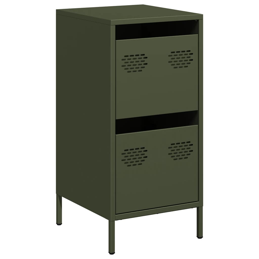 vidaXL Dressoir 35x39x73,5 cm koudgewalst staal zwart