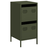 vidaXL Dressoir 35x39x73,5 cm koudgewalst staal zwart