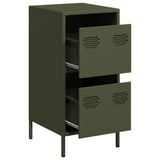 vidaXL Dressoir 35x39x73,5 cm koudgewalst staal zwart