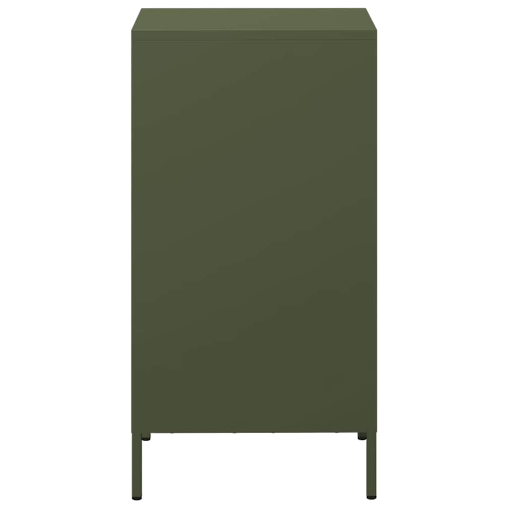 vidaXL Dressoir 35x39x73,5 cm koudgewalst staal zwart