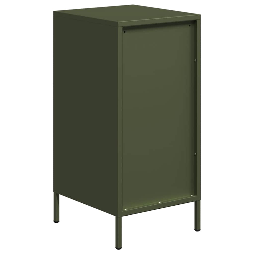 vidaXL Dressoir 35x39x73,5 cm koudgewalst staal zwart