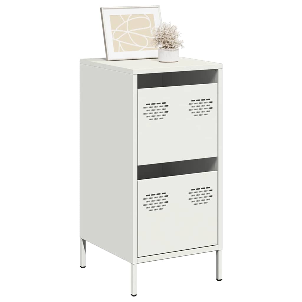 vidaXL Dressoir 35x39x73,5 cm koudgewalst staal zwart