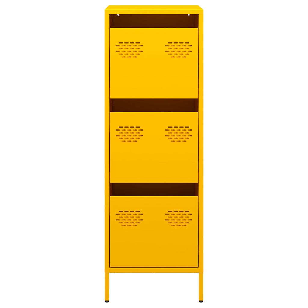 vidaXL Hoge kast 39x35x103,5 cm staal zwart