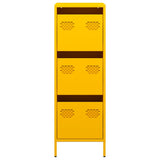 vidaXL Hoge kast 39x35x103,5 cm staal zwart