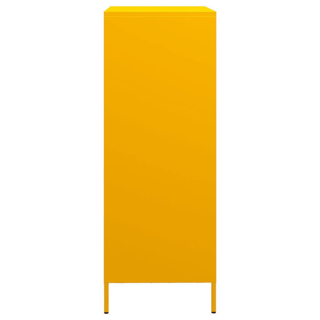 vidaXL Hoge kast 39x35x103,5 cm staal zwart