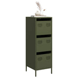 vidaXL Hoge kast 39x35x103,5 cm staal zwart